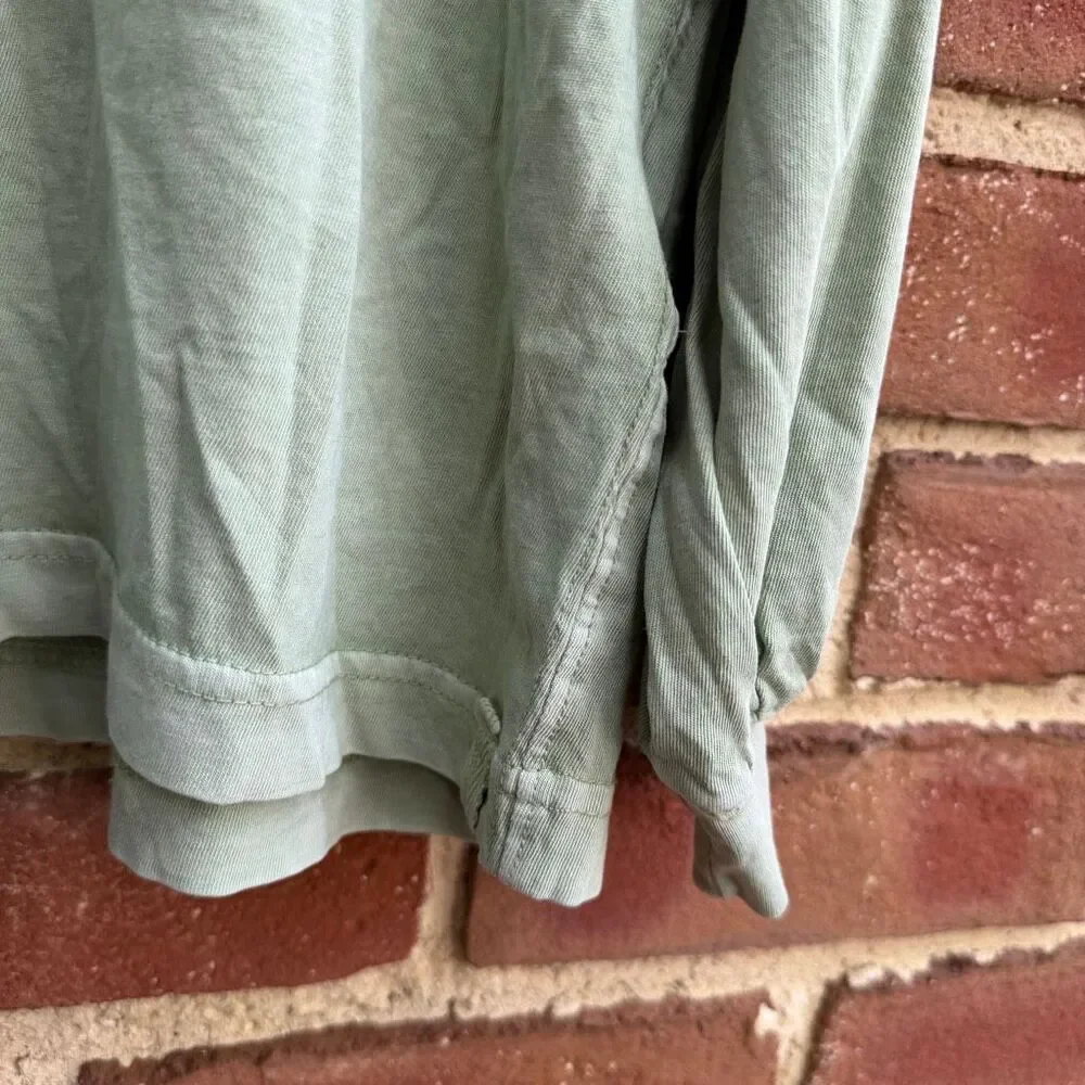 Free people We The Free Perfect Oversized long sleeve Tee green L NEW